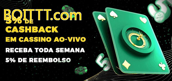 Promoções do cassino ao Vivo BOITTT.com